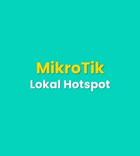 Hotspot menggunakan authentikasi lokal