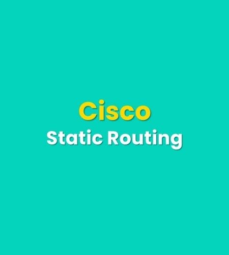 Static routing menggunakan router Cisco